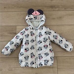 Disney Minnie Mouse Hooded Jacket w/ Ears - 4T